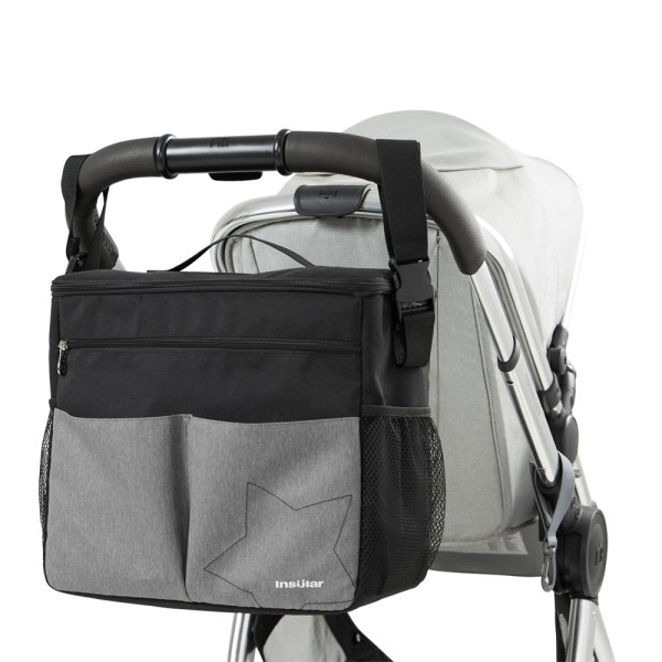 hängande väska för baby med stor kapacitet black