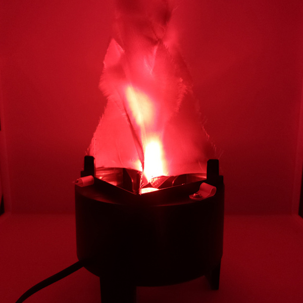 Simulerad 3D Fire Flame Lighting Hängande Fire Pit Lamp red 1pc