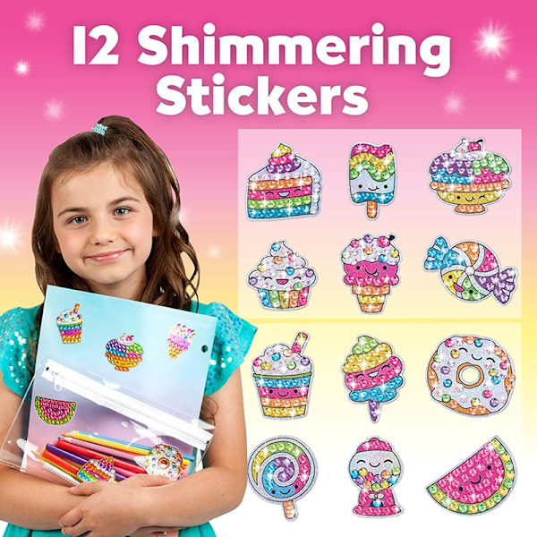 Diamond painting Luo 12 tarraa tee-se-itse taidekäsitöitä unicorn 12pcs