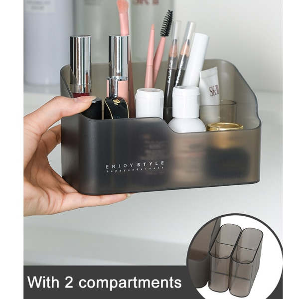 Desktop Make Up Smykker Opbevaringsboks Diverse Container transparent with grid
