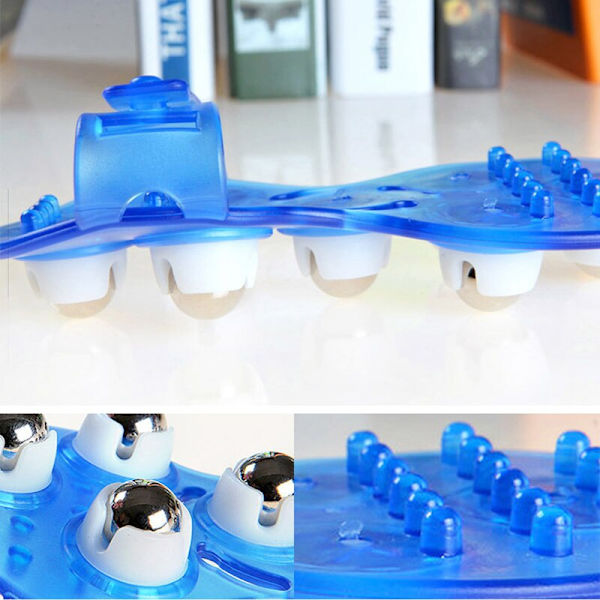 Roller Ball Body Massage Handske Anti-celluliter Muscle Relax blue 160*80*28mm