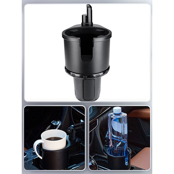Multifunktions bilkopholder Expander 360° justerbar bakke black