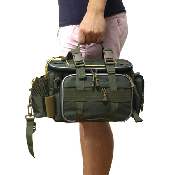 Multifunktionell vattentät fiskeväska för utomhusbruk camouflage