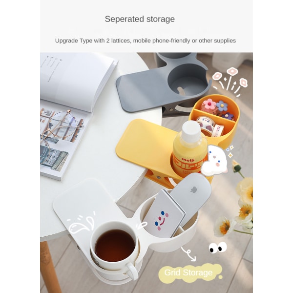 Kaffe Drik Kopholder Desktop Opbevaring gray 19.8*10*4.5cm