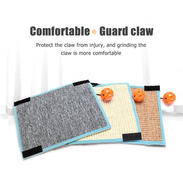 Cat Scratcher Sisal Mat Board Cat Scratch Claw Sharpener dark sisal 24.5*831.5cm