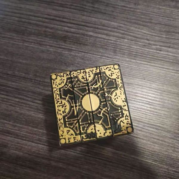 Creative Removable Configuration Lock Puzzle Box tan 7*7*7cm