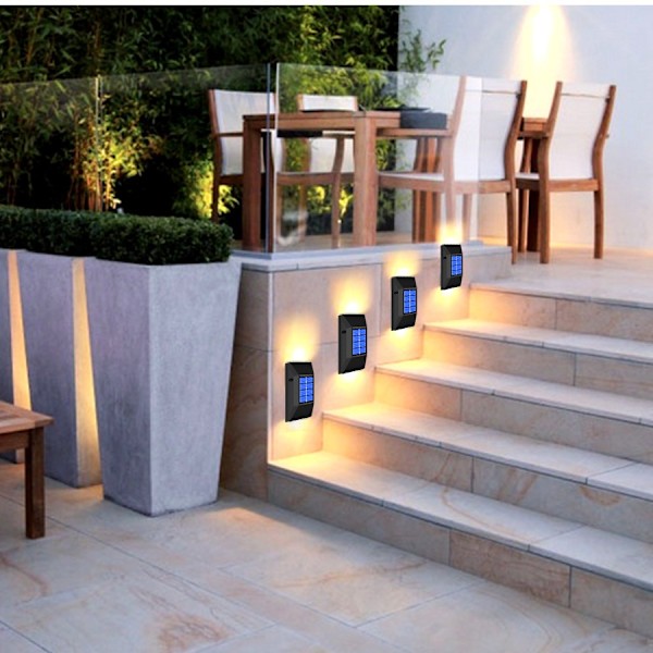 Udendørs Solar Lampe LED Solar Light Wall Street Light Lampe Have white 1PC