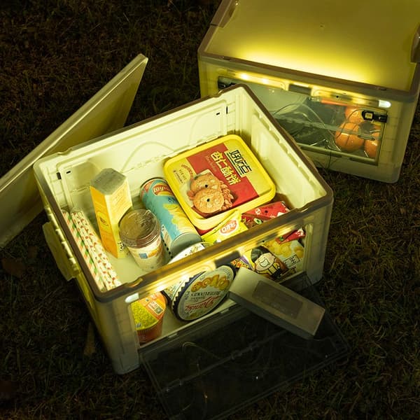 Utomhus camping hopfällbar organizer Beige ordinary