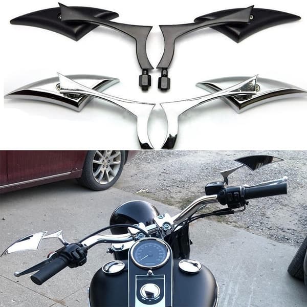 1 par universal 8mm/10mm motorcykelspeglar black