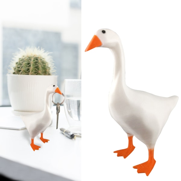 Sød Duck Goose Key Storage Rack Home Decoration white goose