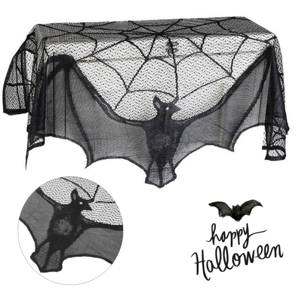 Halloween Bat Black Spider Web Gardiner 1pc
