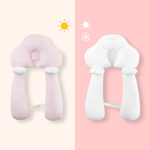 Babypude Honeycomb åndbar Newborn Head Positioner pink without fixed column