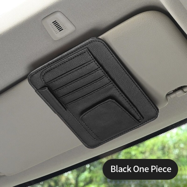 Bil Solskydd Multi-Pocket Auto Interiör Tillbehör Fick Bil Dokument Förvaring Påse Pennhållare black