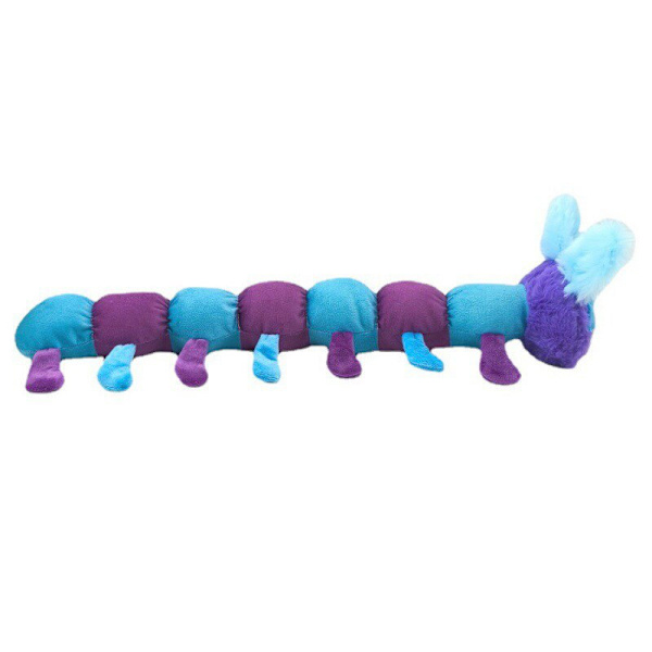 60 cm Caterpillar Dog söt tecknad plysch djurkuddefigur 1pc