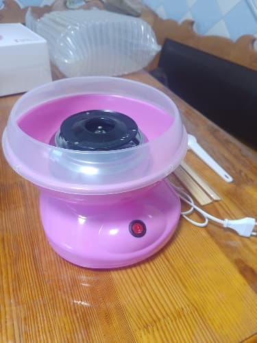 DIY elektrisk sockervaddsmaskin pink