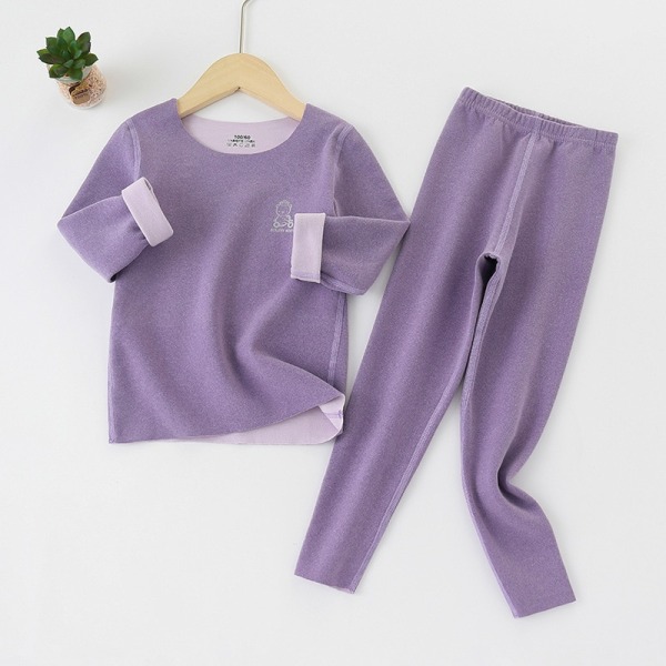 Lasten syyspuku thermal pojille ja tytöille pyjama violet 110cm