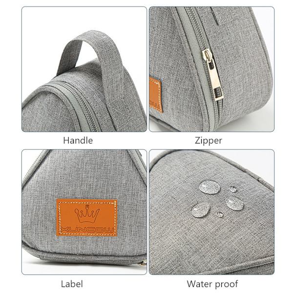 Triangulär isoleringspåse Mini Lunchpåse av aluminiumfolie gray 13.5*7*13cm