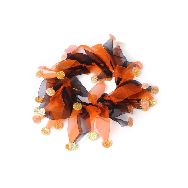 Halloween kostume til kattehund Halloween-tøj Sjovt cosplay black+orange 4 pcs
