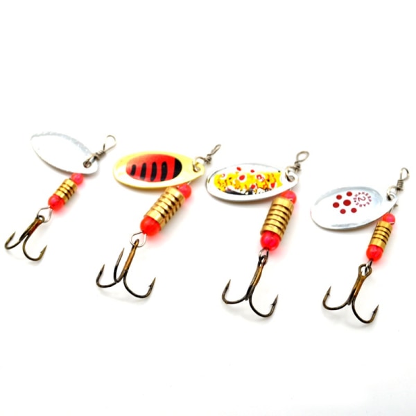 16 STK Spinner Bait 2,3g~12g Hard Spoon Metal Fiskelokke 16PCS/Set