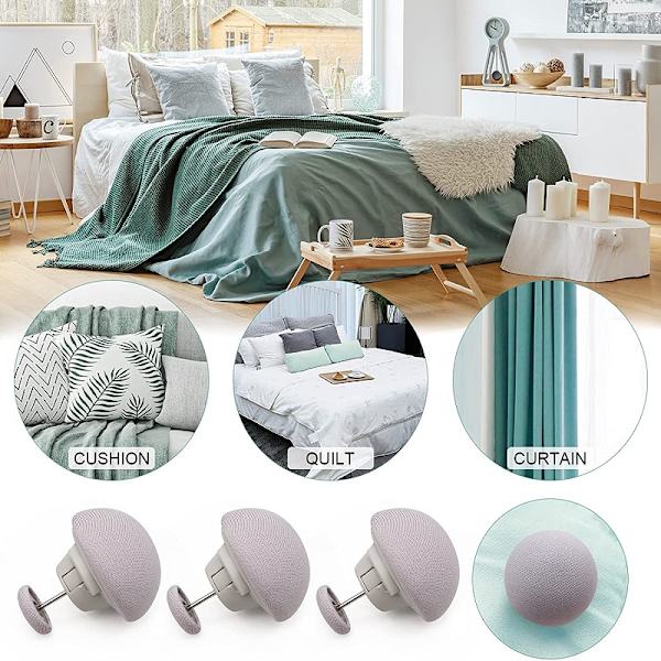 Fastener Clip Anti-Slip tæppespænder Fixator Grippere gray 8pcs