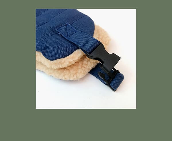 vinterridning skidpilot mössa fleece tjock dark blue