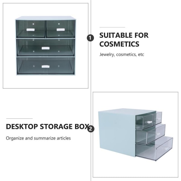 Diverse Opbevaringsskuffe Design Diverse Organizer Skuffe blue 15.3*16.6*14.5CM