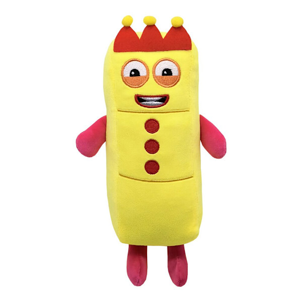 10style Numberblocks Plysch Educational Number Blocks Dockleksak five