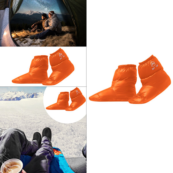 Vinter utomhuscampingtält Varma mjuka tofflor stövlar red medium
