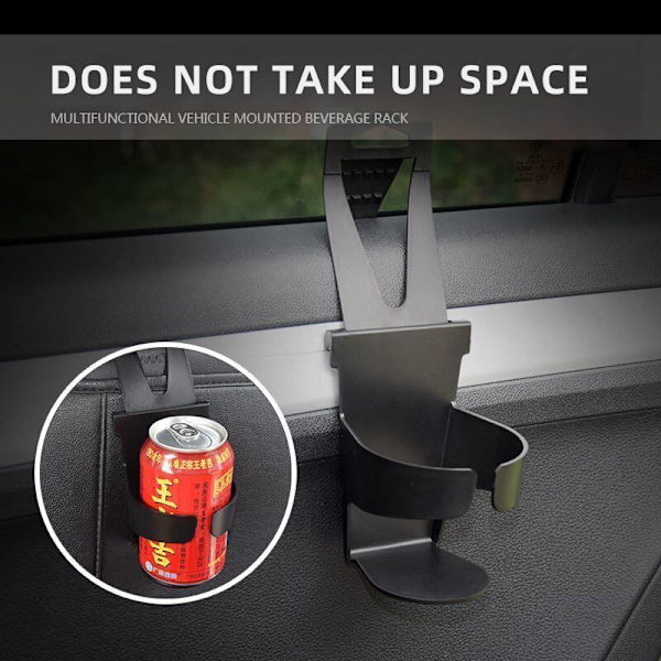 Bærbart bilkøretøj Vandkopholder Stand Universal Mount black 75×79×141mm