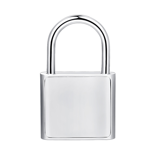 USB genopladelig dørlås Smart hængelås med fingeraftryk white 46*76*13mm
