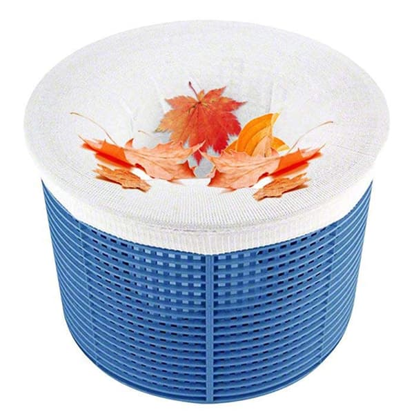 Nylon mesh korit allaskeräyssukat white+blue 5pcs