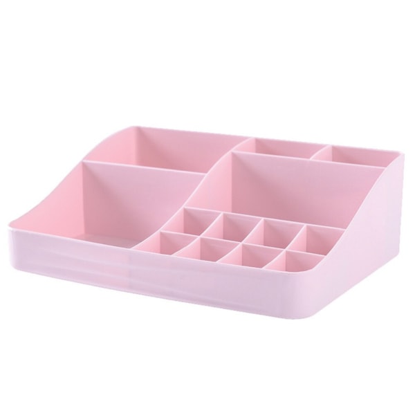 Desktop Diverse Smink Kosmetisk Make Up Case Förvaringsfodral pink 23.6*18.5*7.5cm