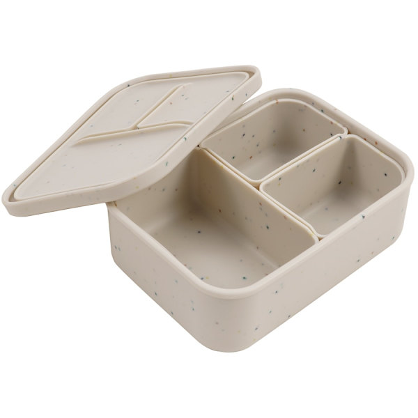 Irrotettava lounaskulho Kannettava Bento Box Set white 18*13*5.8cm