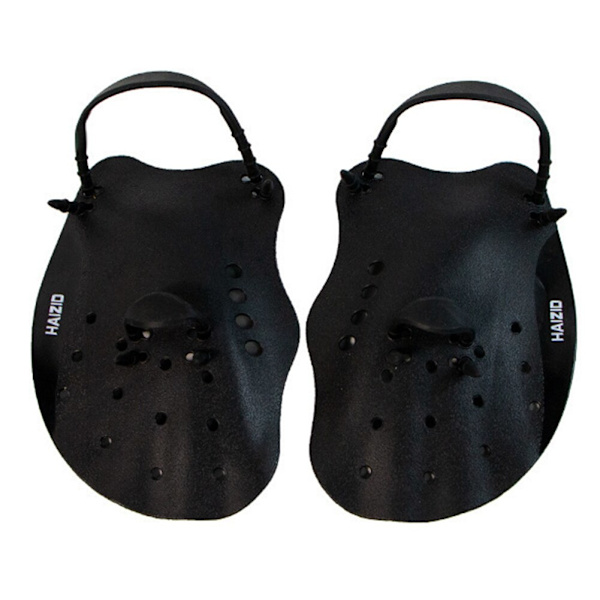 Svømmepagajer Bælte Korrektion Håndfinner Svømmefødder Palme Finger Webbed Handsker Padle Vandsport black