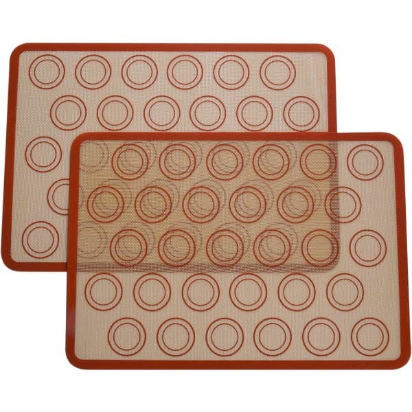 IC Silikonbakematte for Macaron Cookie, Non-Stick Matte Stor for