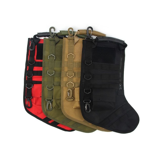 Militære strømpestrømper Tactical Bag Utility Opbevaringstaske red 44*22cm