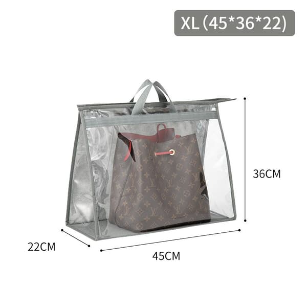 PVC Handväska Dammpåsar Garderob Hängväskor Organizer grey M