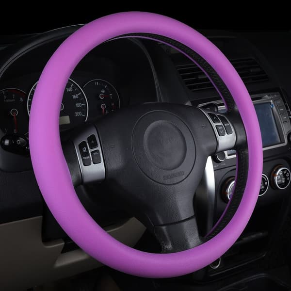 Car Styling Universal Bil Silikon Ratthandske red 36-40cm(diameter)