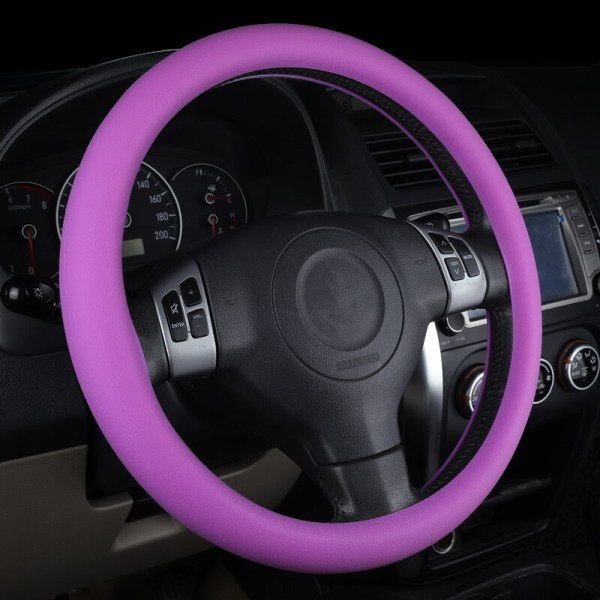 Car Styling Universal Car Silikoninen ohjauspyörän käsine purple 36-40cm(diameter)