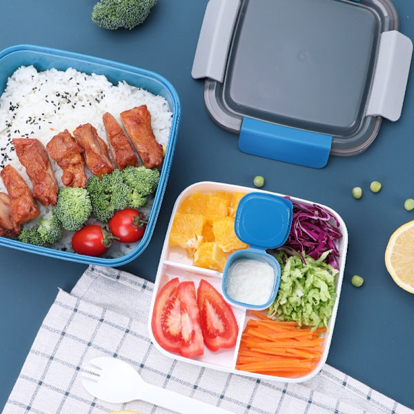 Proof Suppe Madkasse Dressing Container Sæt med Sauce Cup green 15.4x15.4x8.7cm