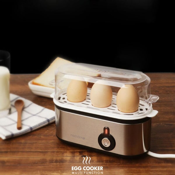 Egg Steamer Multifunktions morgenmadsmaskine kogt ægkoger white+gray 202*134*88mm