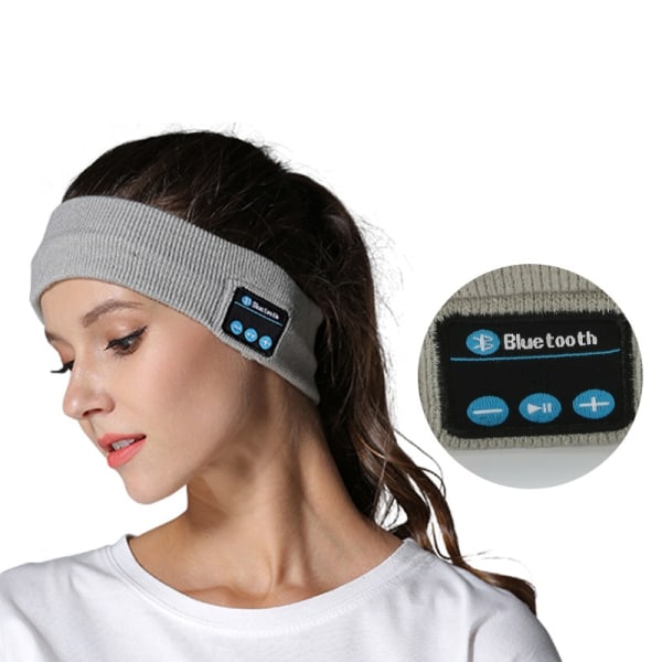 Trådlös Bluetooth -hörlurar Huvudband Sova stereohörlurar black