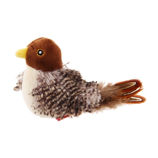 Drille kattelegetøj Simulation Bird Interactive Pet Supplies brown bird
