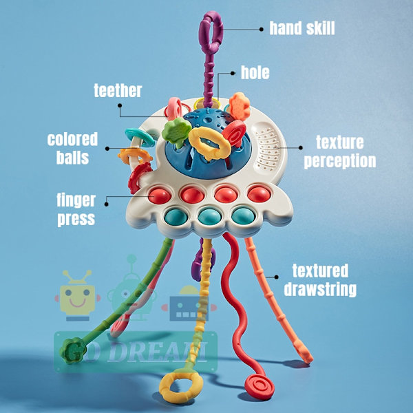 Baby Ta tag i Träning Tidig inlärning Utbildningsleksaker Octopus