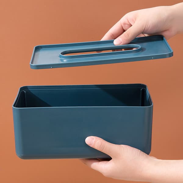 Badrum Kök Trä PP Plast Tissue Box brick red 23*12.7*9cm