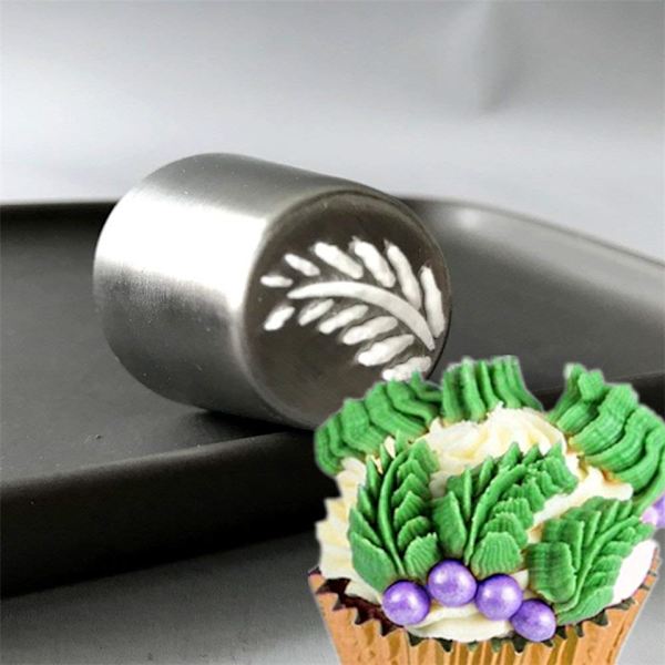 4st/ set kakmunstycke konditorivaror i rostfritt stål Cupcake silver 4pcs