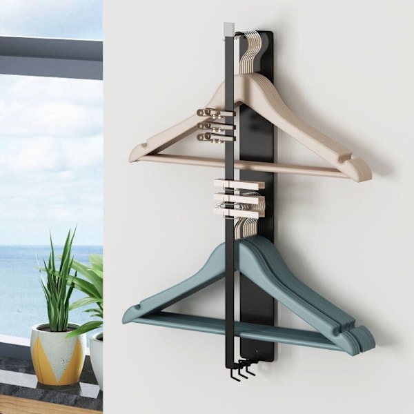 Klädhängare Förvaringsställ Stansfri magnetisk väggmonterad för hushållstvättmaskin Klädhängare white Magnetic