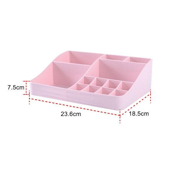Desktop Diverse Smink Kosmetisk Make Up Case Förvaringsfodral white 23.6*18.5*7.5cm