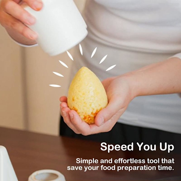 DIY Bento-form til risbolde white pointed