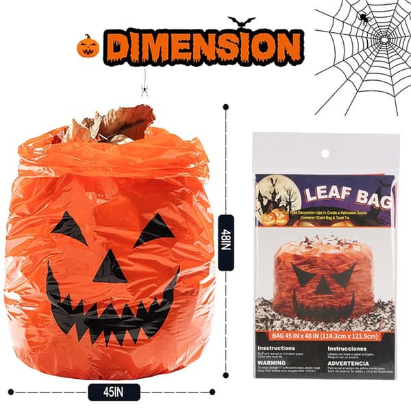 Halloween utomhusdekorationer pumpa plast M  2pcs